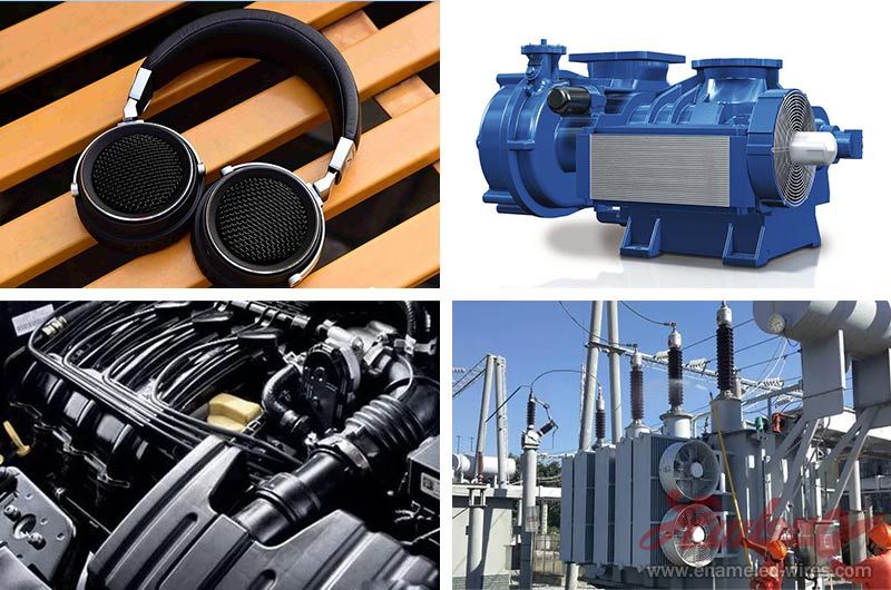 Applications of copper-clad aluminum enameled wire