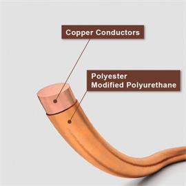 155°C F  Enameled copper Round Wire