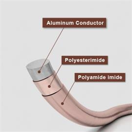 200°C Enamelled Aluminum Rpund Wire